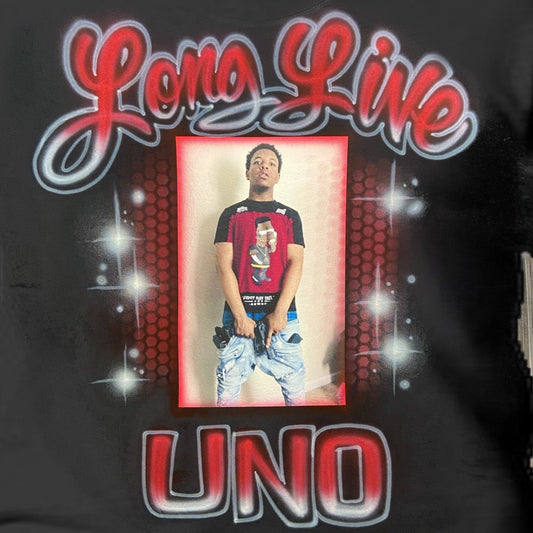 Long Live Photo Memorial Airbrush T Shirt