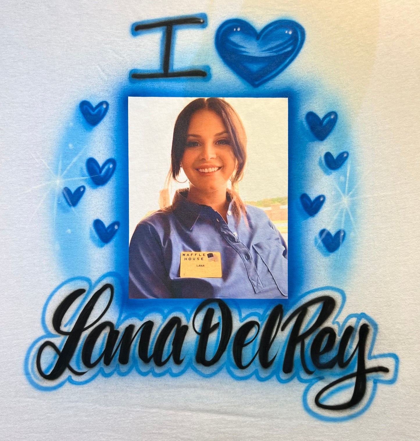 I ❤️ Lana Del Rey Concert Photo Airbrush T Shirt