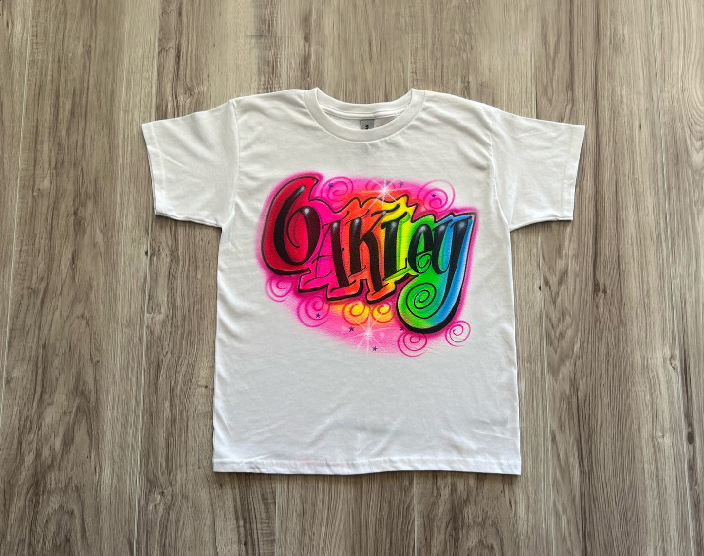 Curls Rainbow Name Design