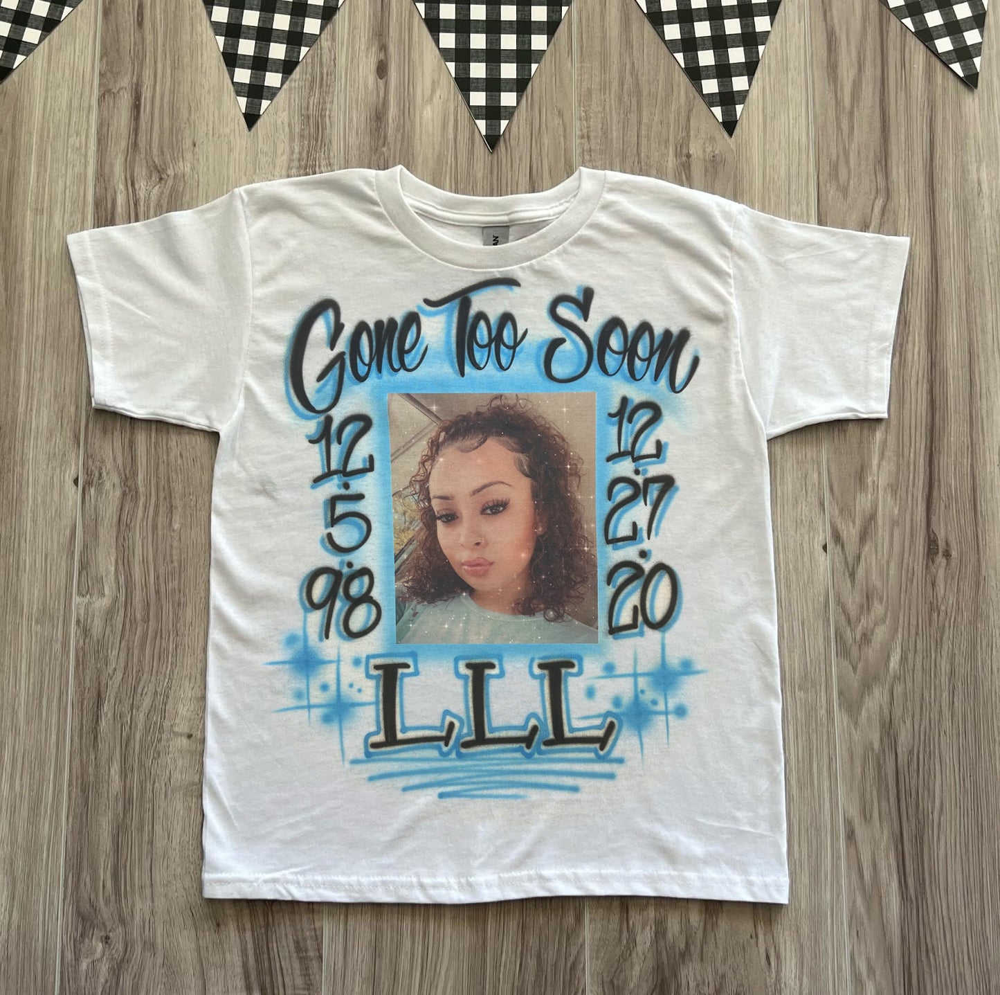 Gone Too Soon Memorial Photo T Shirt