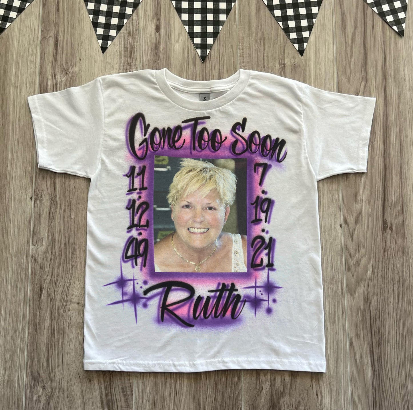 Gone Too Soon Memorial Photo T Shirt