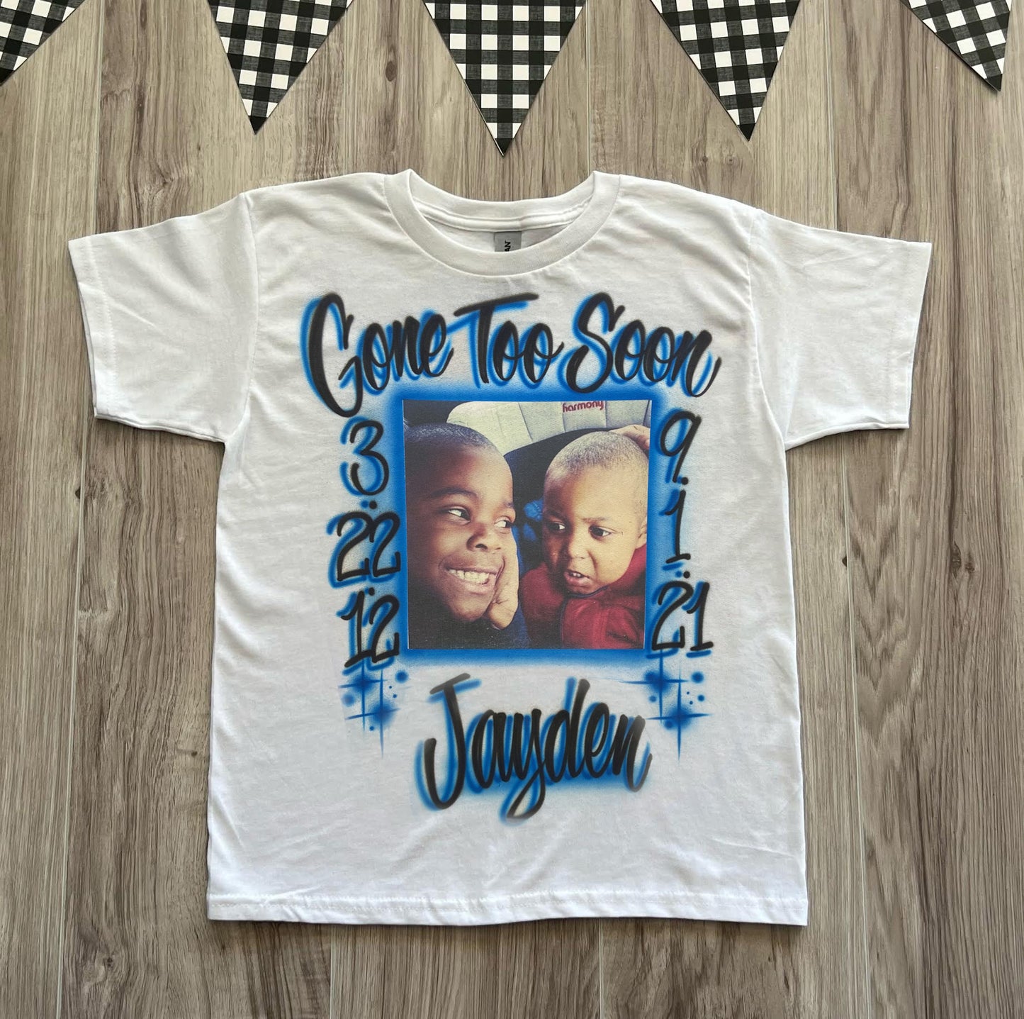 Gone Too Soon Memorial Photo T Shirt