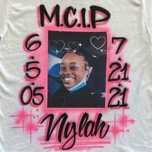 Load image into Gallery viewer, MCIP Memorial Photo Airbrush T Shirt
