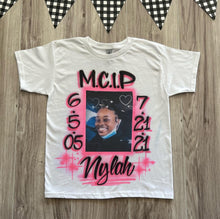Load image into Gallery viewer, MCIP Memorial Photo Airbrush T Shirt
