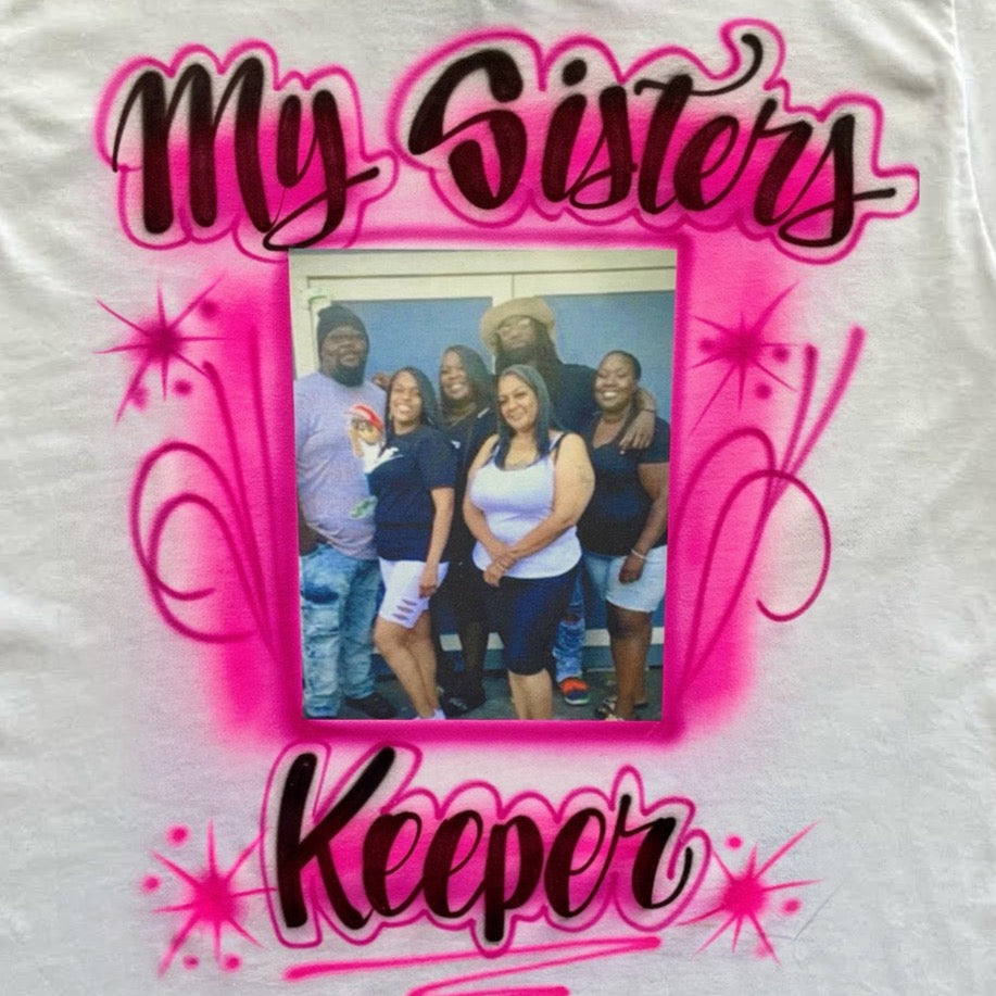 My Brothers Keeper Memorial Photo Airbrush T Shirt