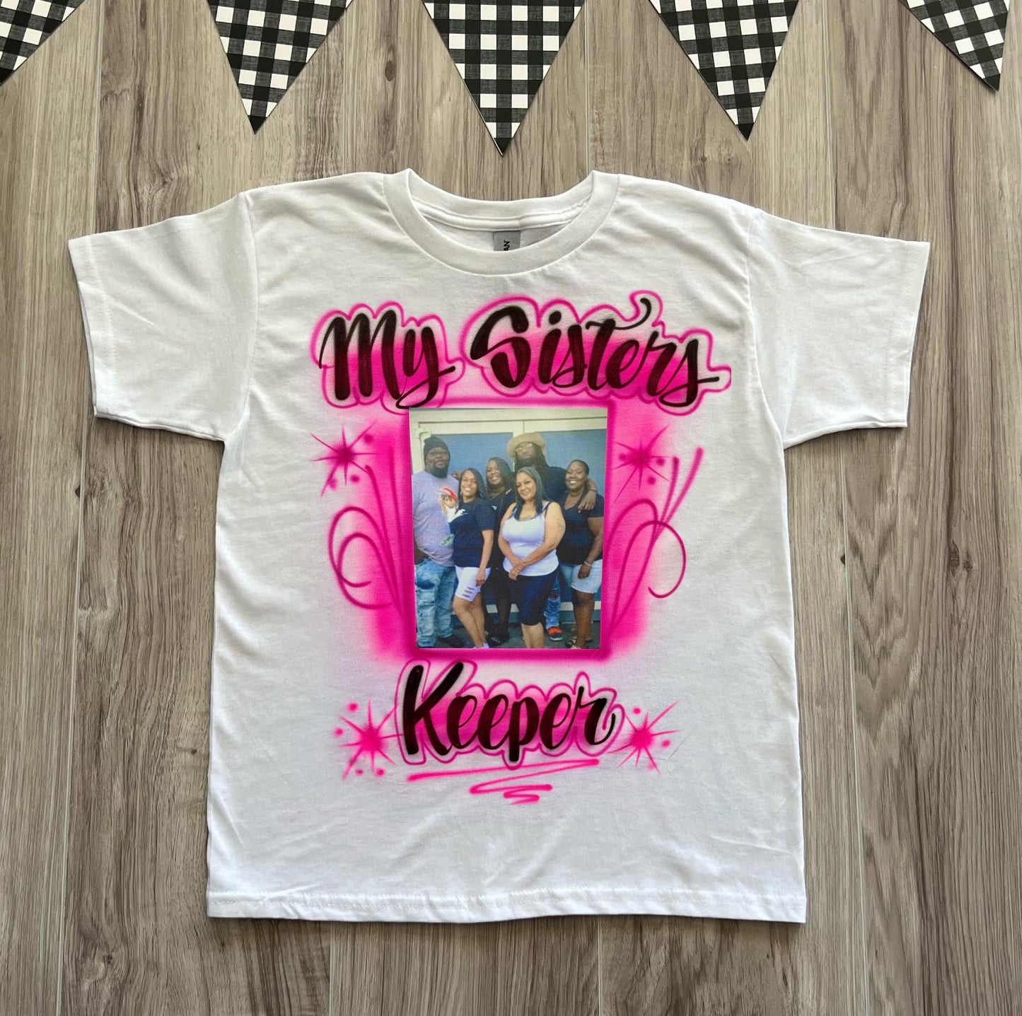 My Sister's Keeper Memorial Photo Airbrush T Shirt