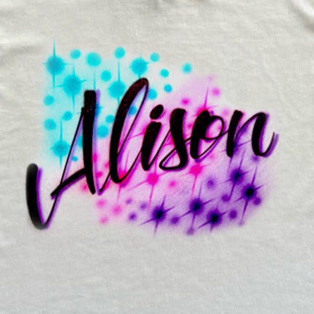Script Star Name Design โ Bluegrass Airbrush