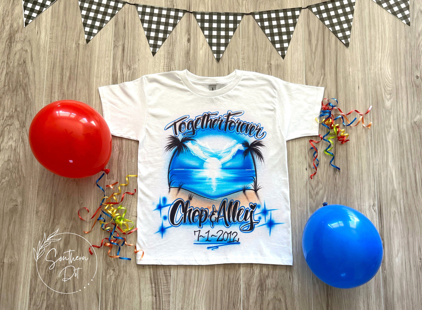 Vacation Airbrush T Shirt | Family Vacation Shirt | Girls Trip Shirt