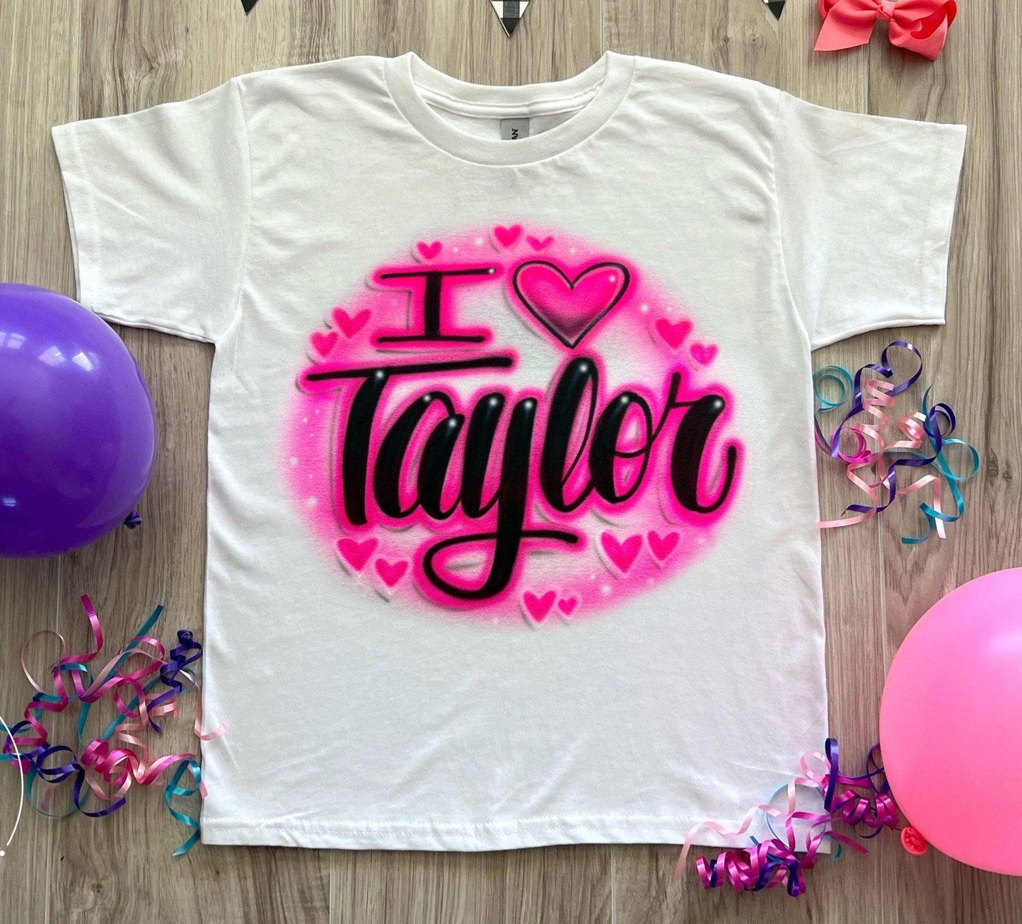 I ❤️ Taylor Swift Concert Photo Airbrush T Shirt