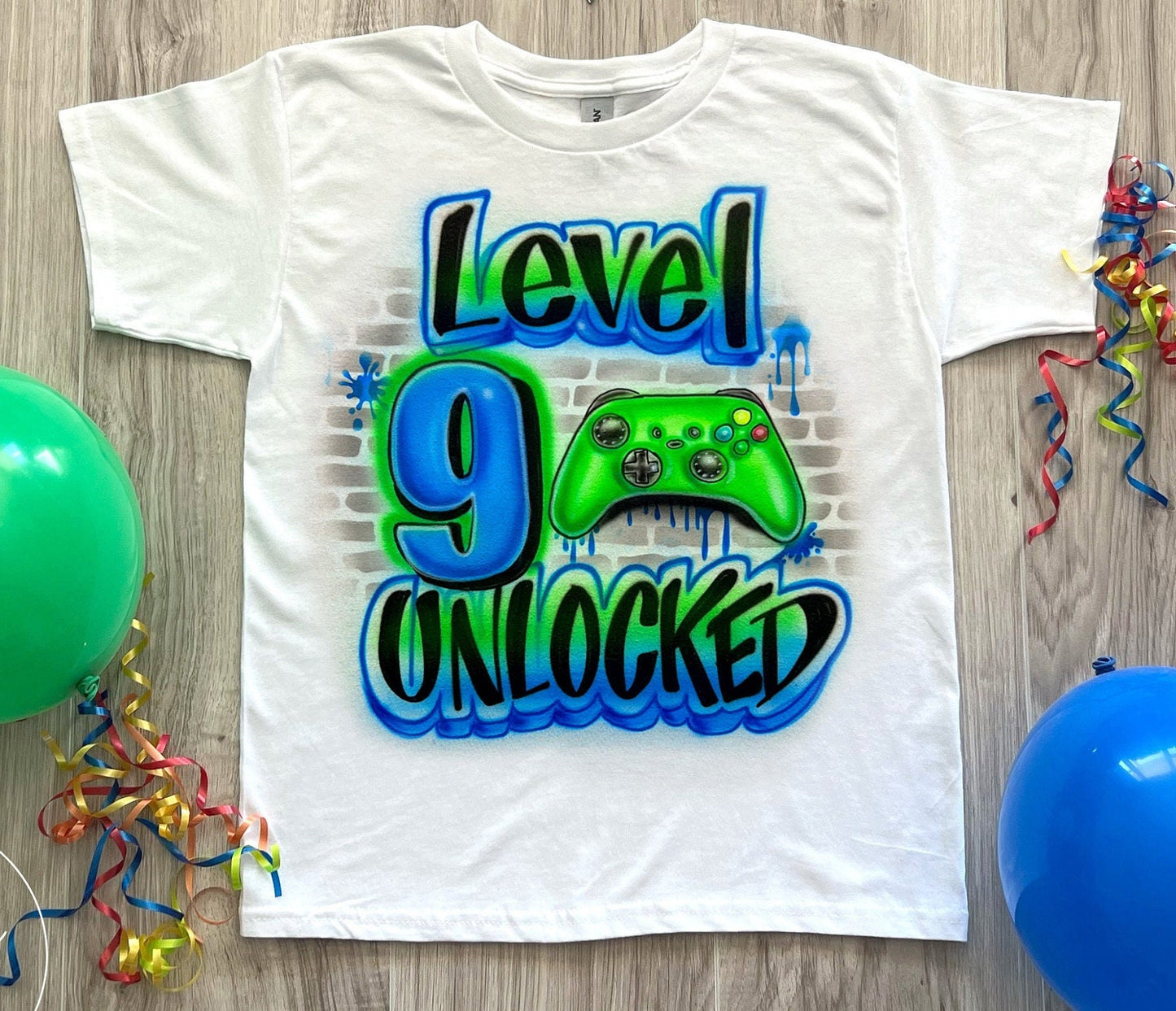 Video game birthday shirt Customizable video game shirt Game controller birthday shirt Personalized birthday shirt Gaming gift Gamer kid gift Video game party supplies