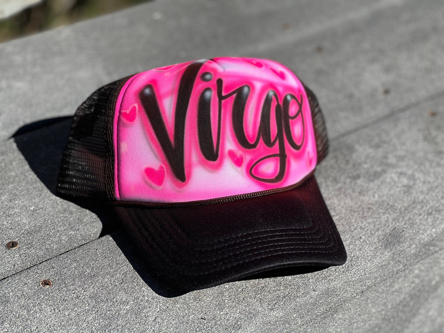 Airbrush Trucker Hat with name