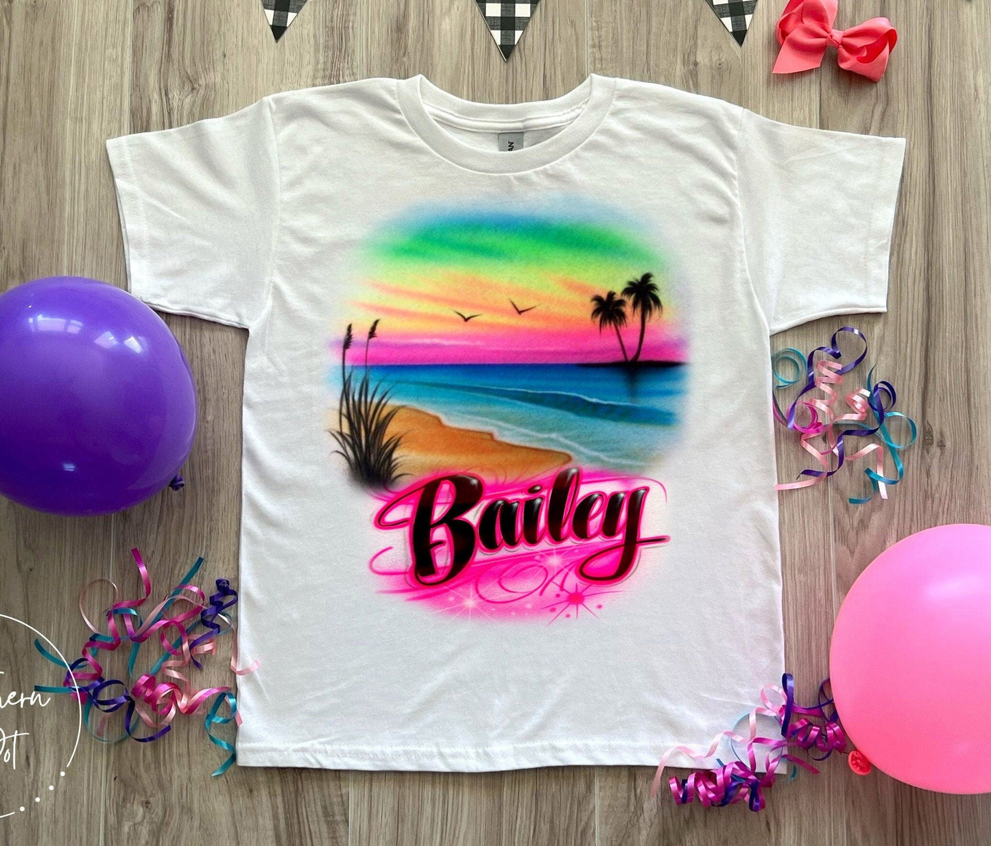 Vacation Airbrush T Shirt | Family Vacation Shirt | Girls Trip Shirt