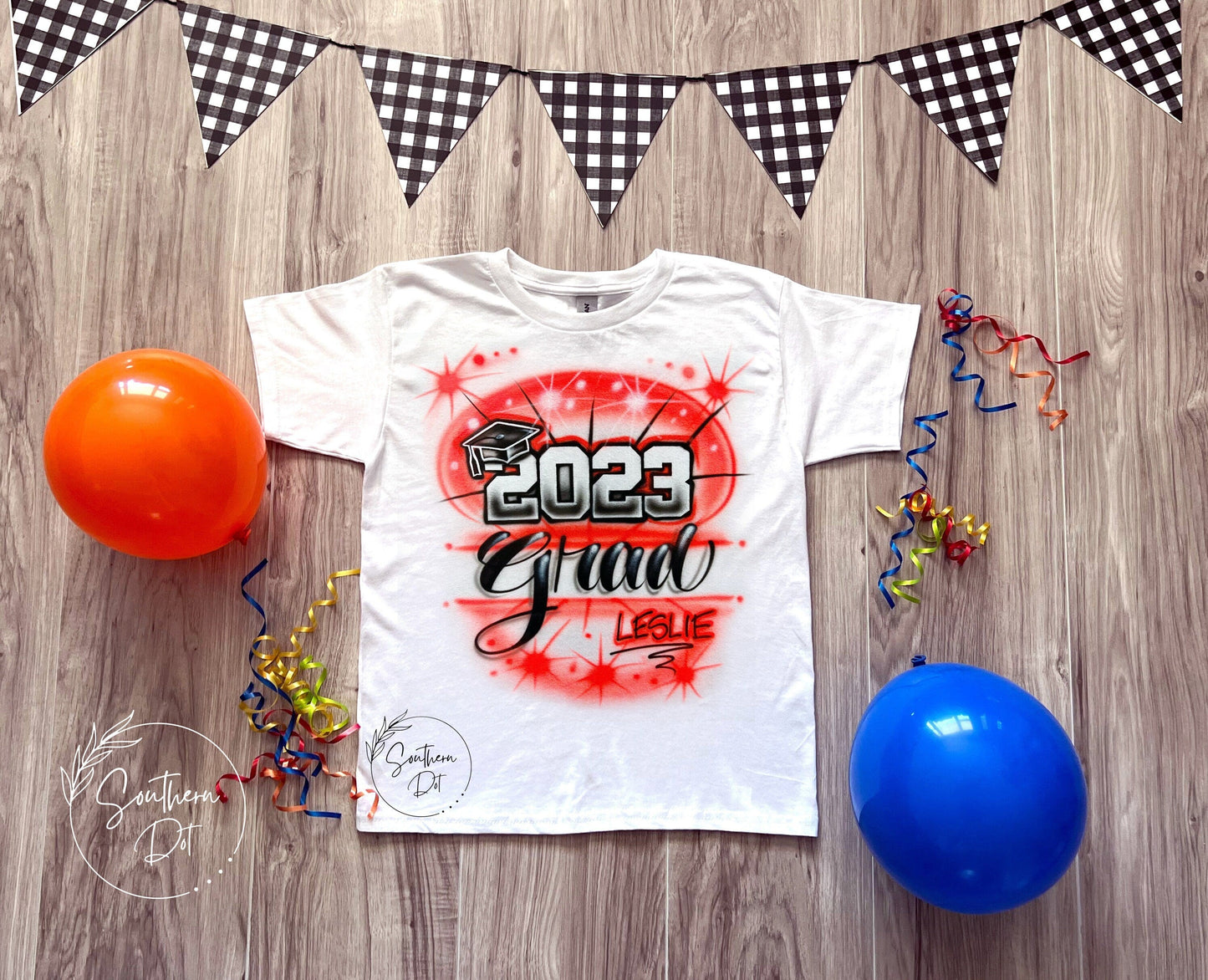 Class of 2023 Graduate Airbrush T shirt T Shirt, Graduate Gift, Senior 2023