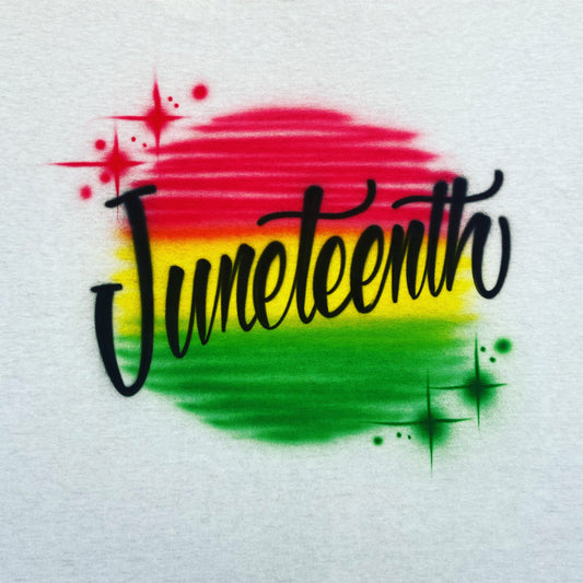 Juneteenth Airbrush T Shirt