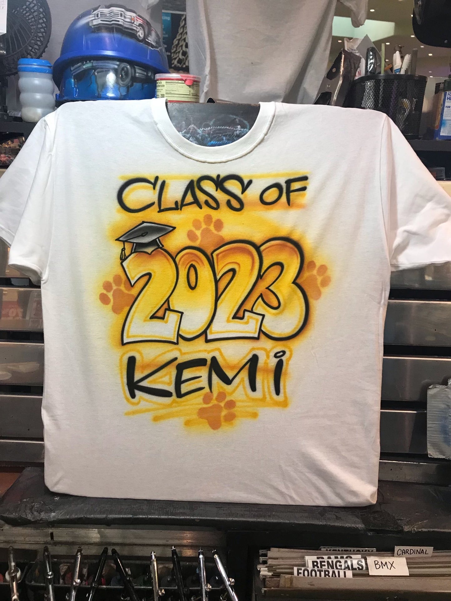 Class of 2023 Graduate Airbrush T shirt T Shirt, Graduate Gift, Senior 2023