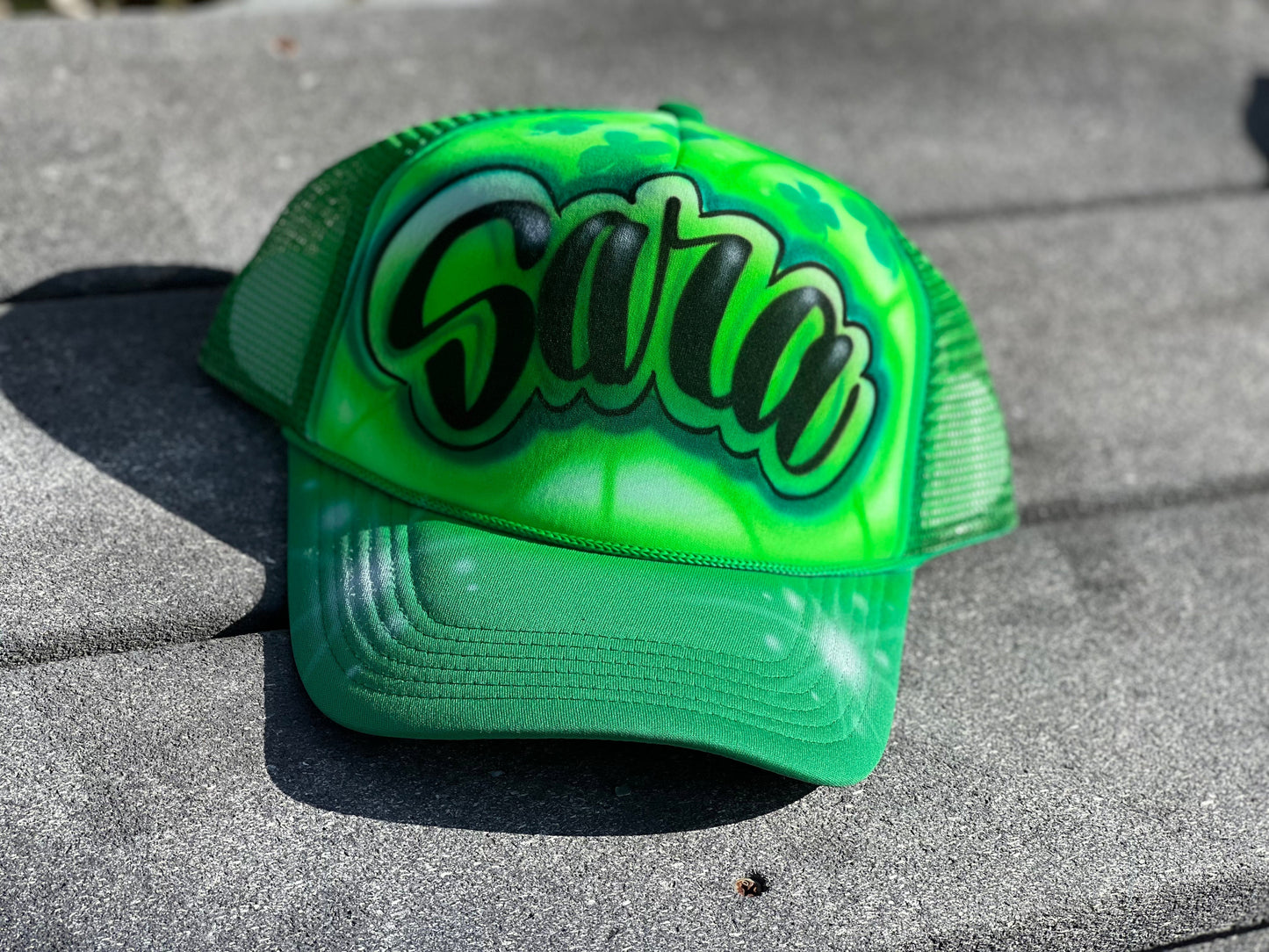 Custom Airbrush Trucker Hat with name