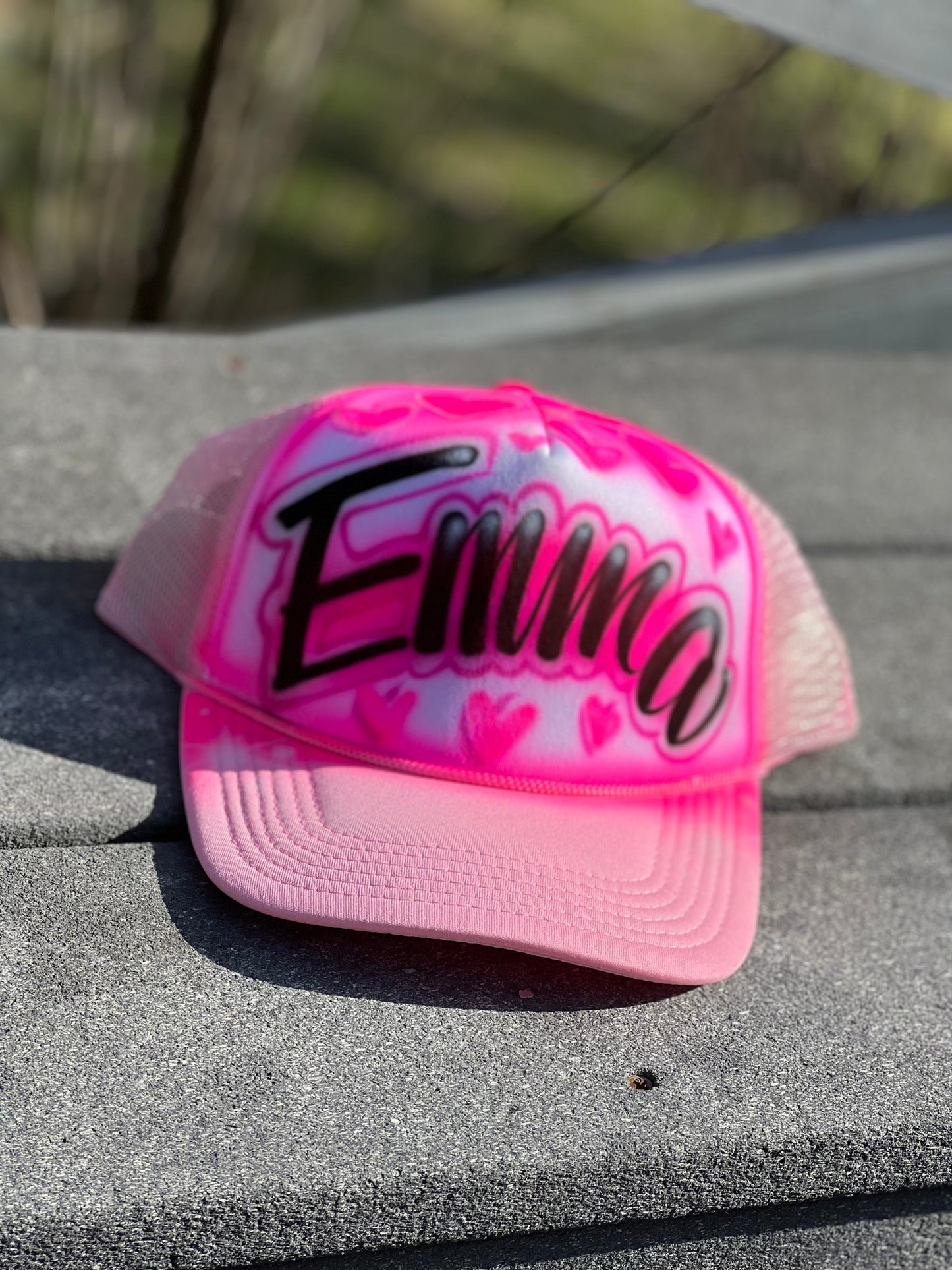 Airbrush Trucker Hat with name