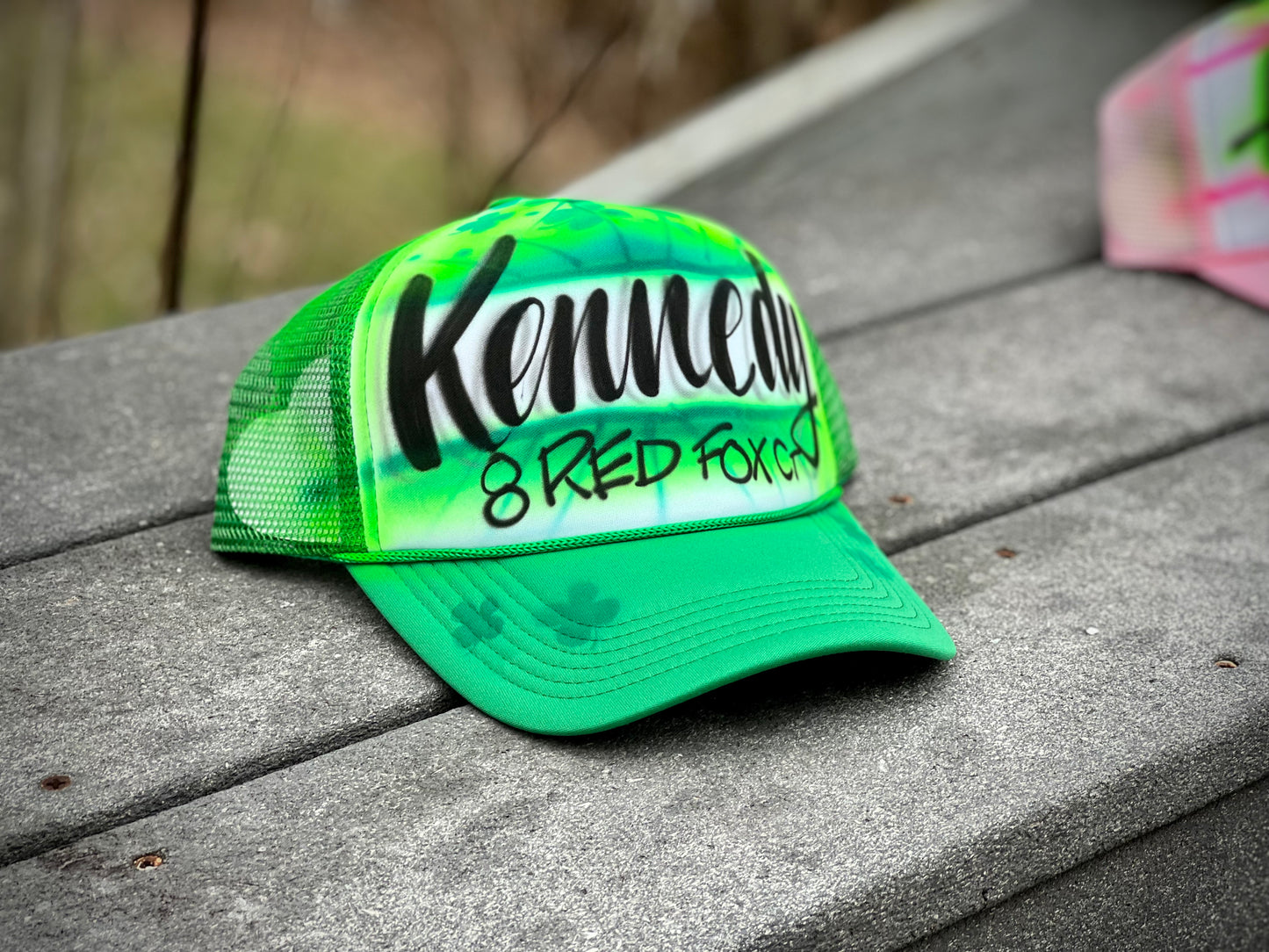 Custom Airbrush Trucker Hat with name