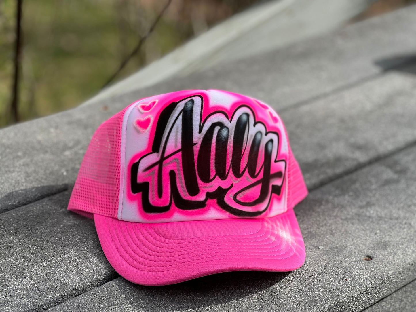 Personalized Airbrush Trucker Hat with name