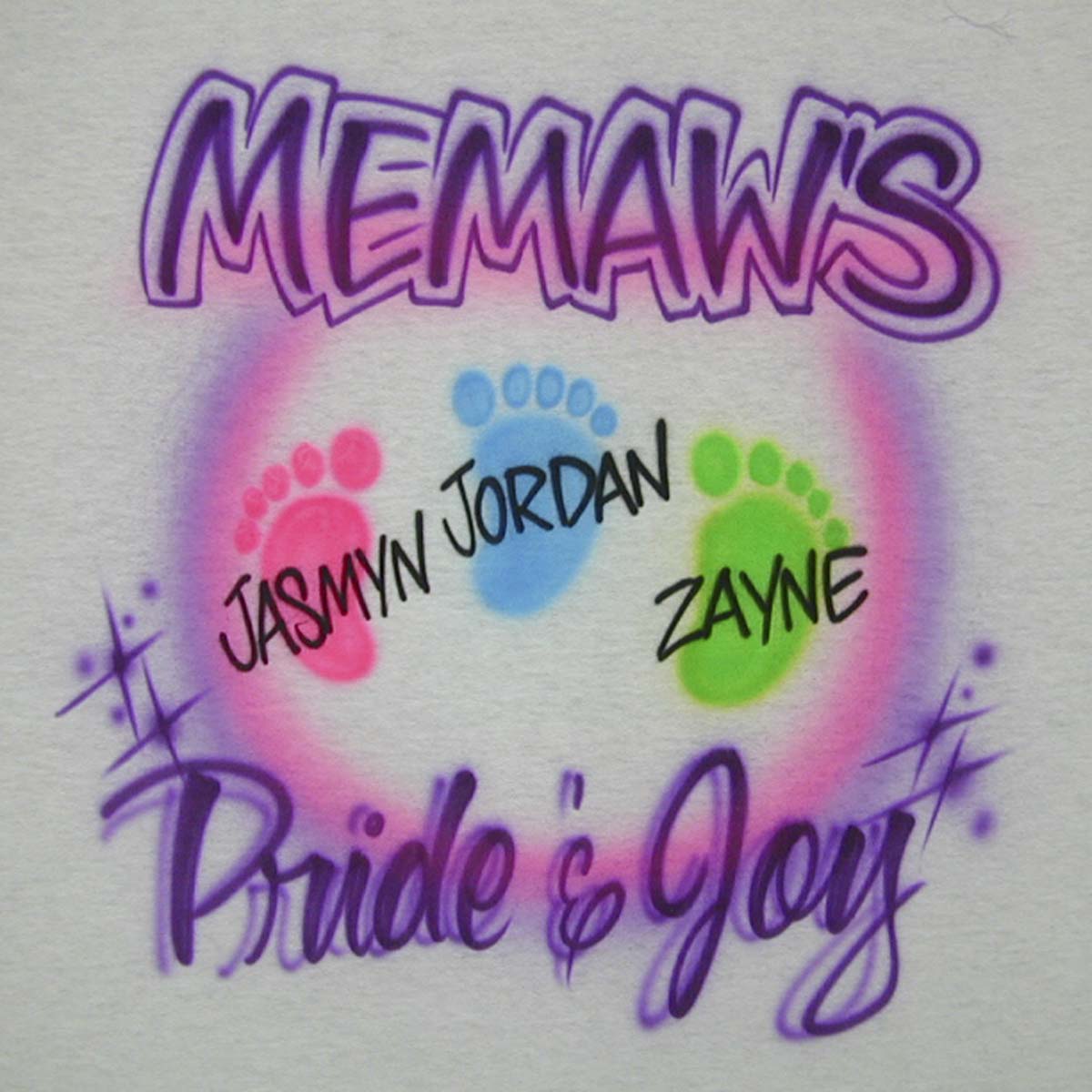 Memaw's Pride and Joy T-Shirt with names