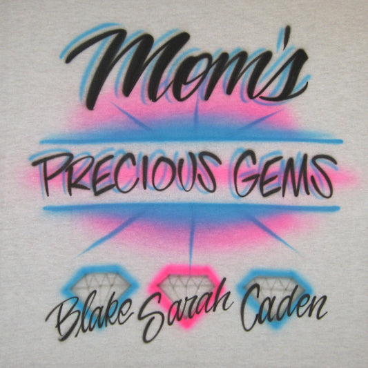 Mom's Precious Gems T-Shirt with names