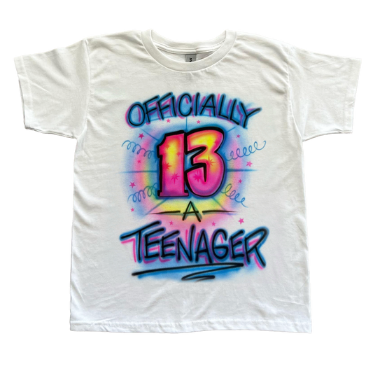 officially a teenager birthday shirt 