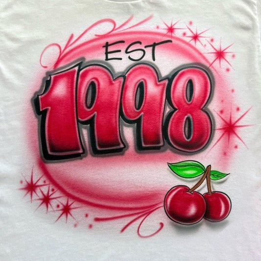 2000s Airbrush Party T Shirt - Bluegrass Airbrush