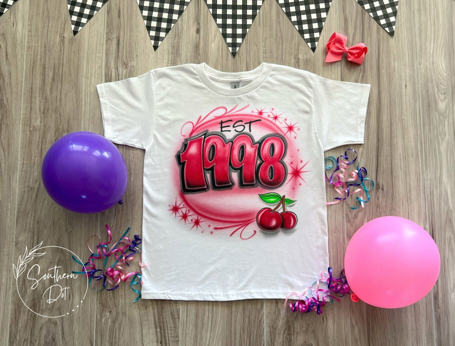 2000s Airbrush Party T Shirt - Bluegrass Airbrush