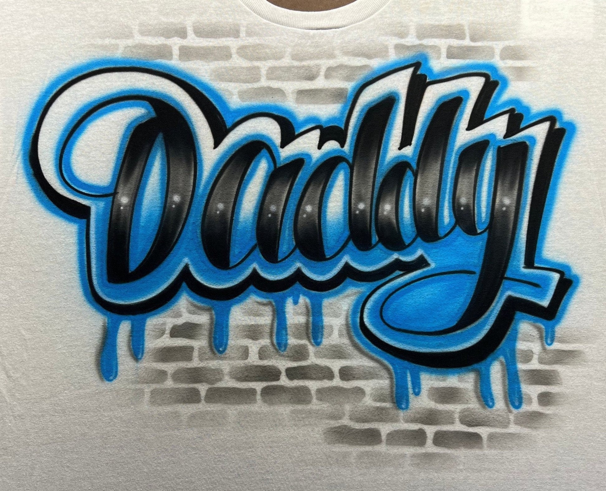 80s 90s Graffiti Name Airbrush T Shirt - Bluegrass Airbrush