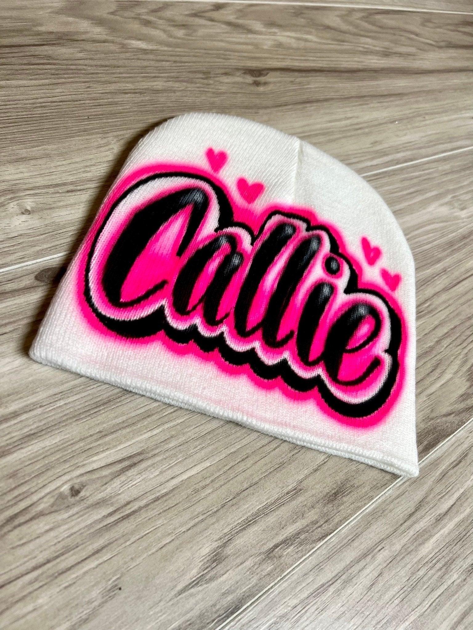 Airbrush Beanie Winter Hat with Name - Bluegrass Airbrush