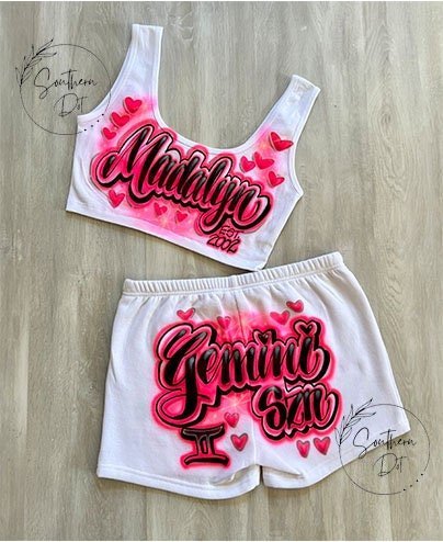 Airbrush outfit for Women | Airbrush Outfit | Matching Set
