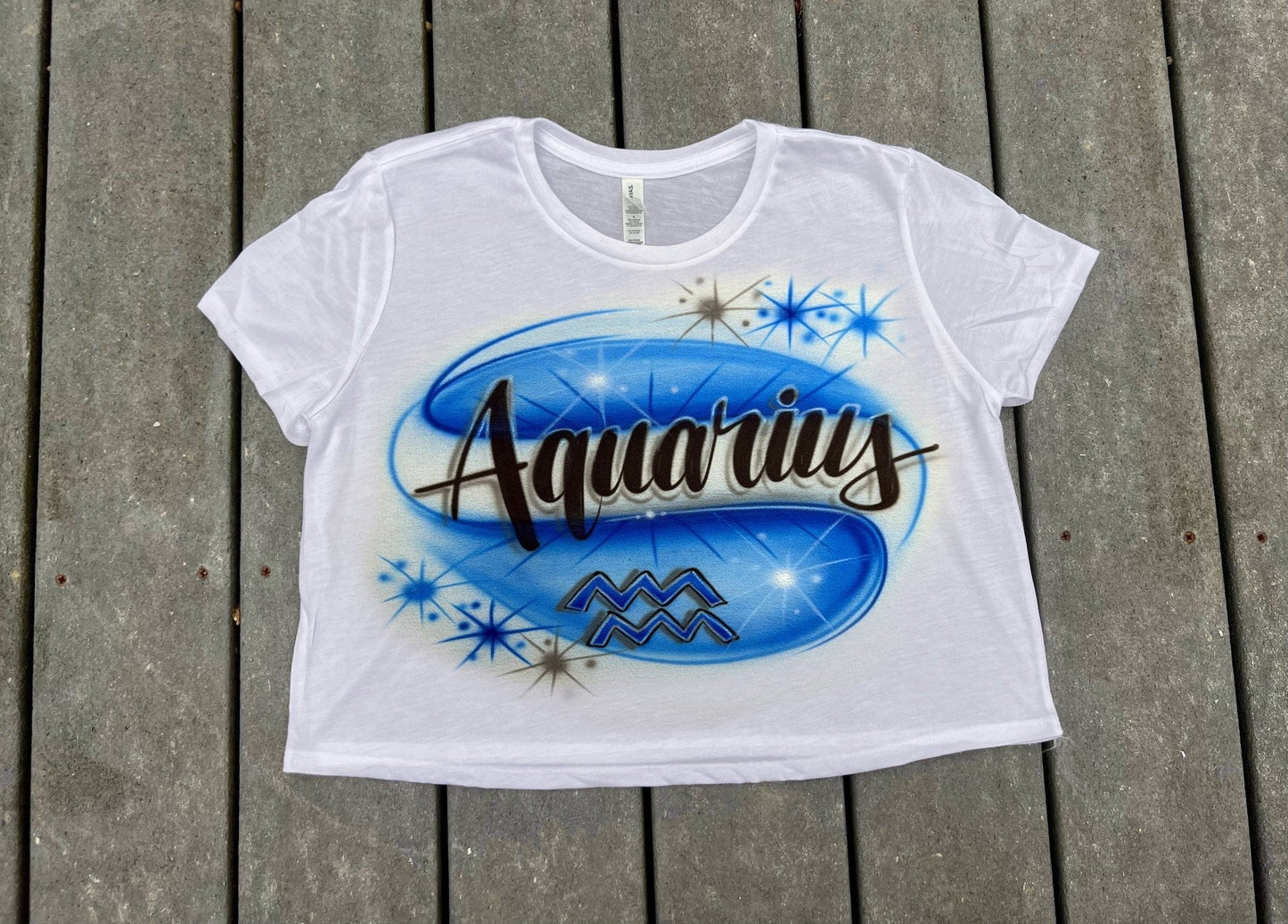 Airbrush Racerback Tank Top | Crop Top | T Shirt - Bluegrass Airbrush