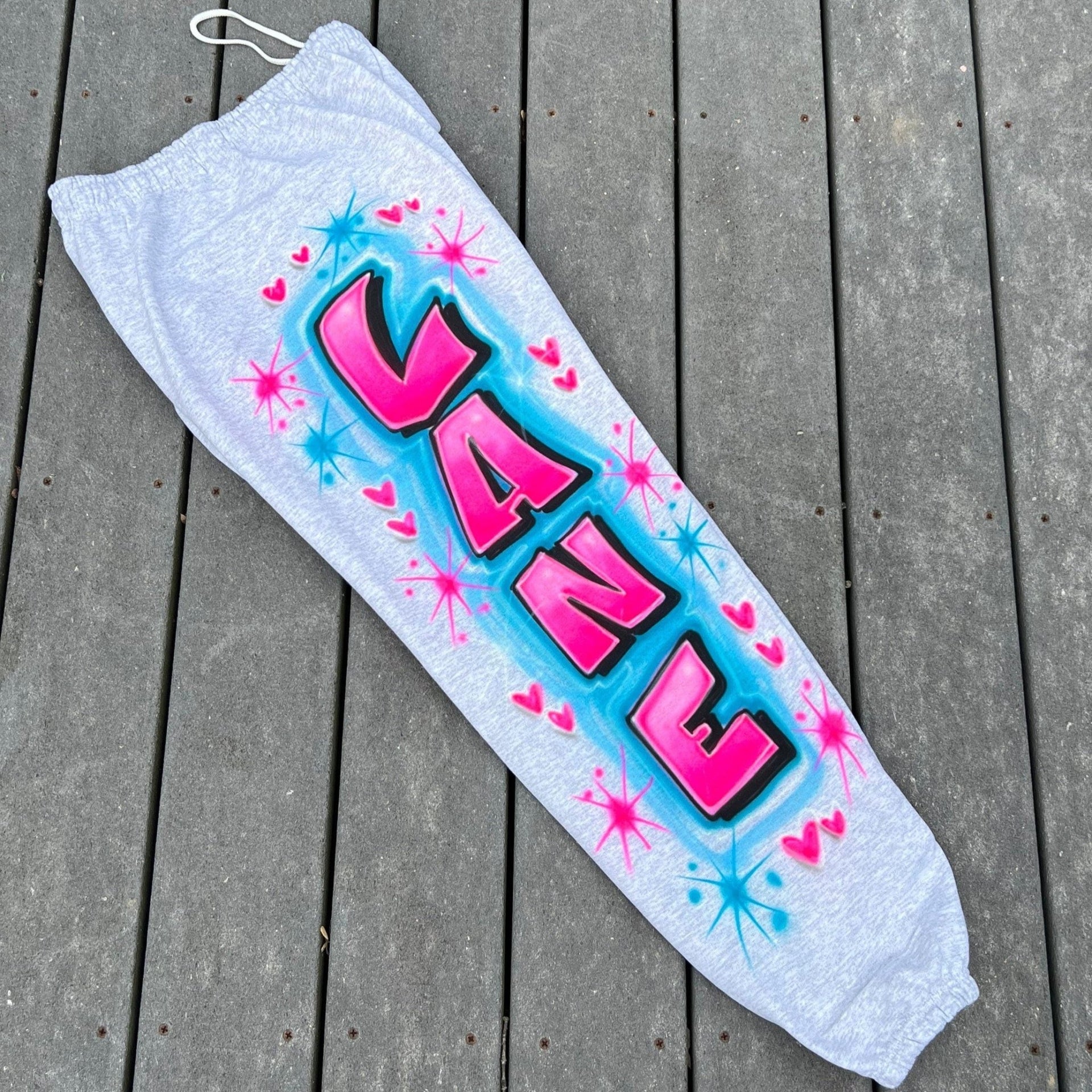 Airbrush Sweatpants Print Name