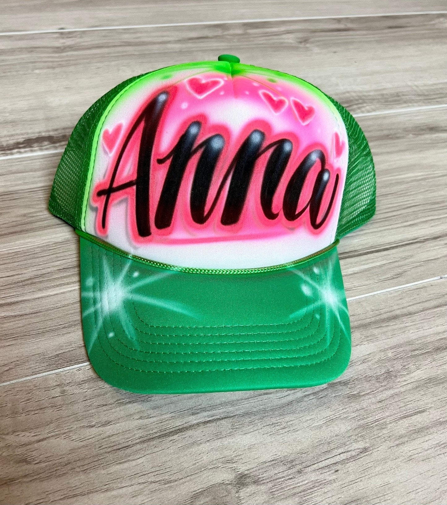 Airbrush Trucker Hat with Name - Bluegrass Airbrush