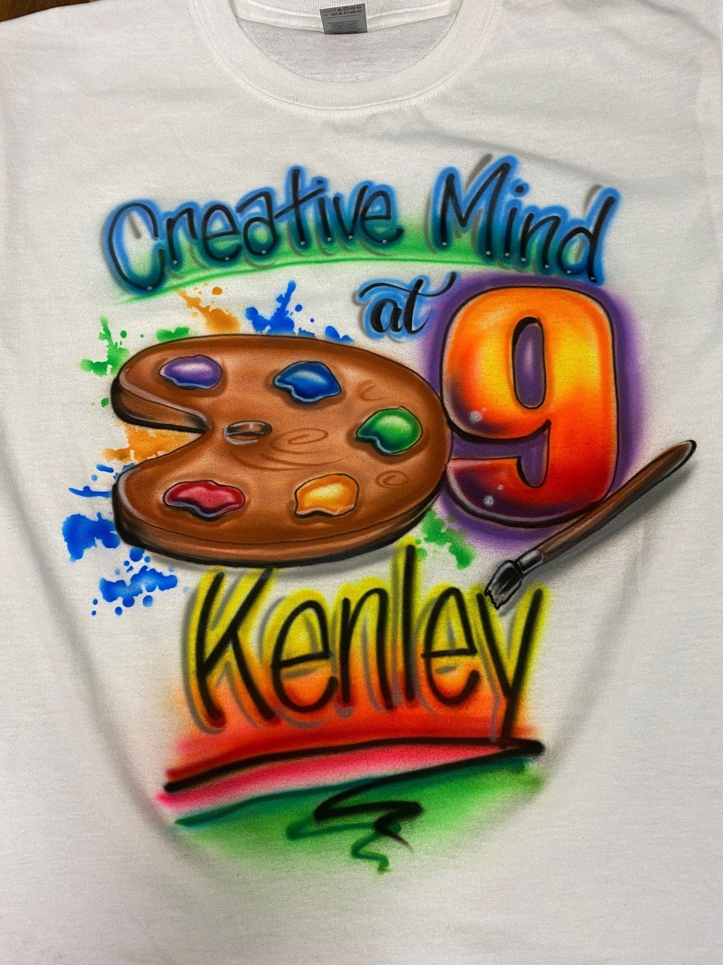 Art Birthday T Shirt | Art Party | Artist T Shirt - Bluegrass Airbrush