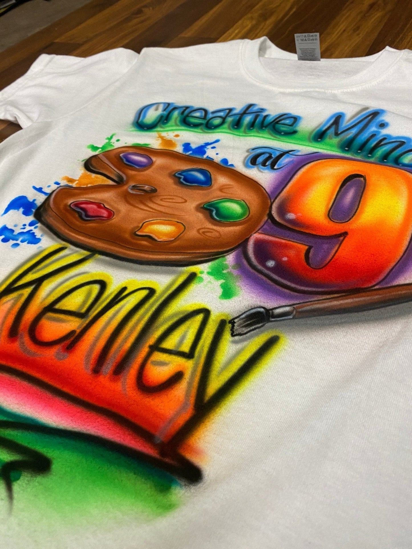 Art Birthday T Shirt | Art Party | Artist T Shirt - Bluegrass Airbrush