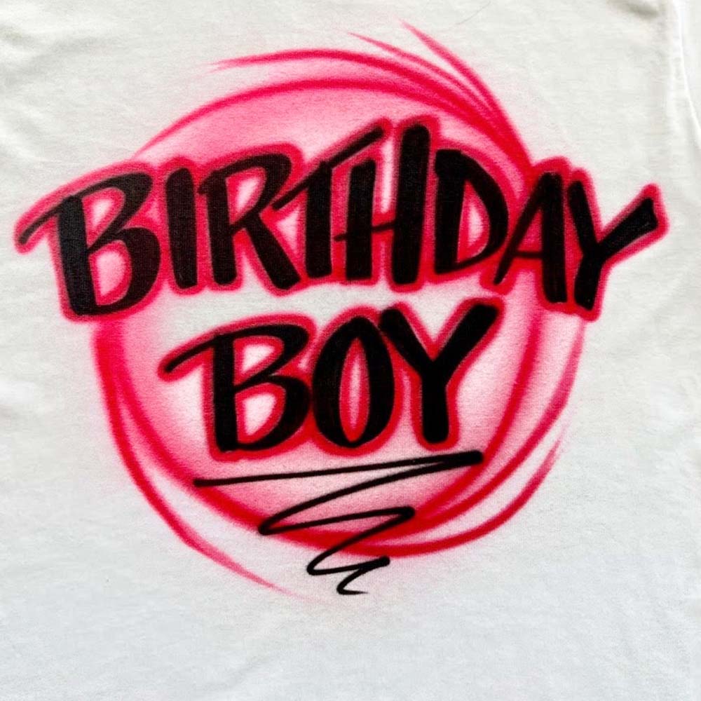 Birthday Boy Airbrush T Shirt - Bluegrass Airbrush