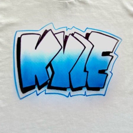 Block Name Airbrush T shirt - Bluegrass Airbrush