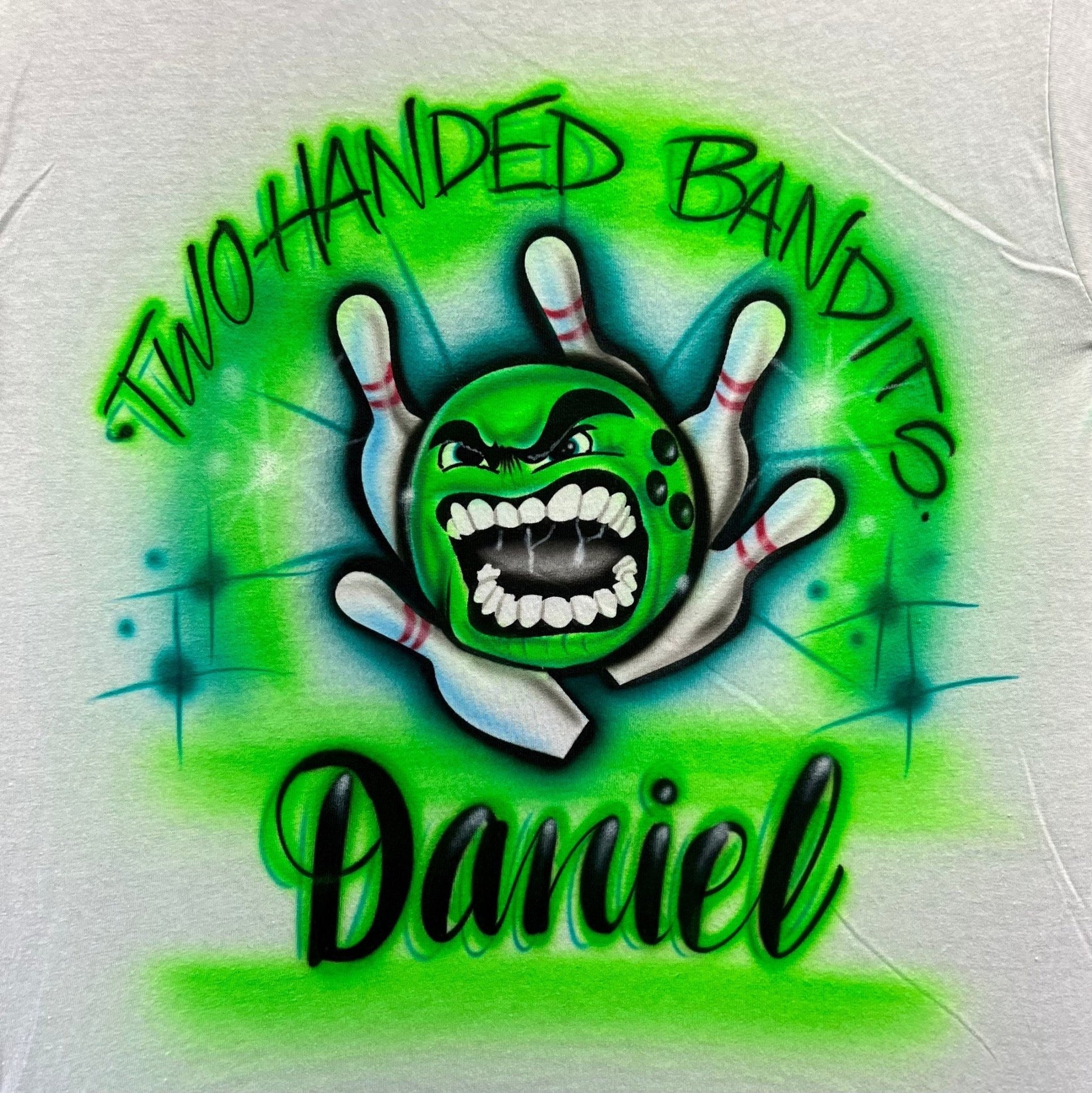 Bowling Team Airbrush Shirt - Bluegrass Airbrush