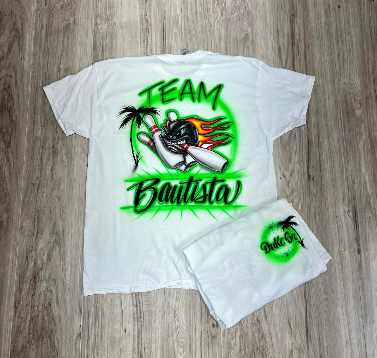 Bowling Team Airbrush Shirt - Bluegrass Airbrush