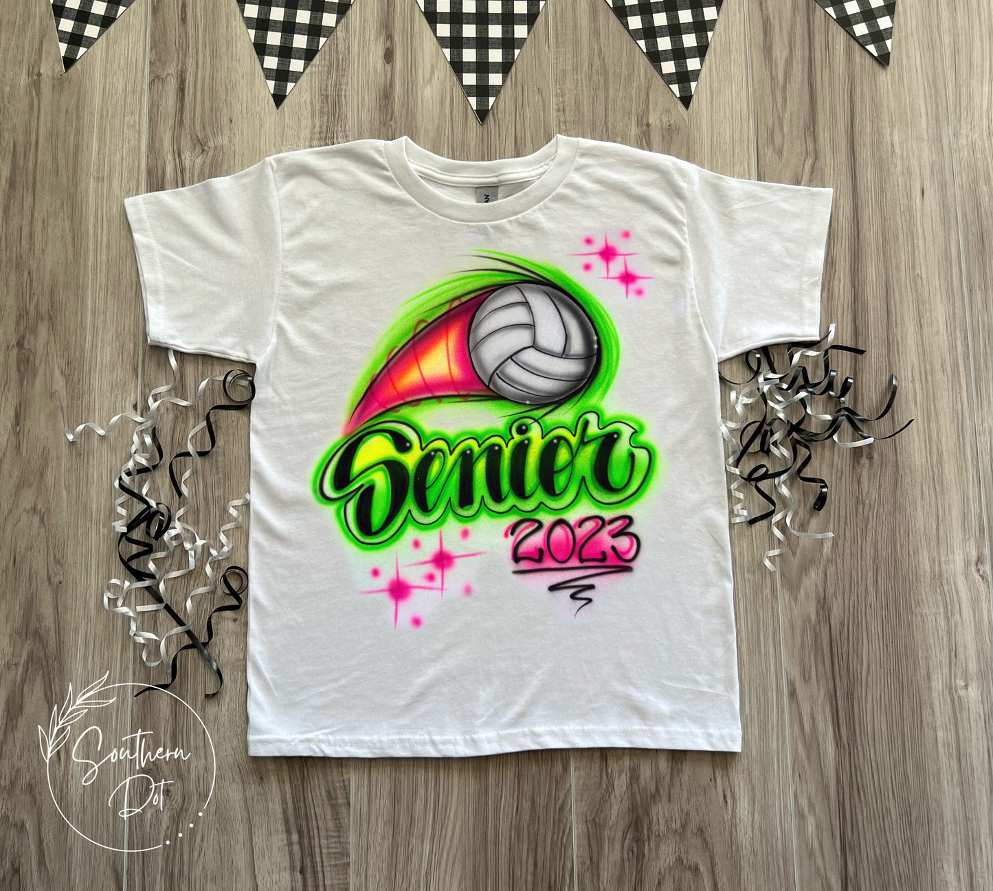 Senior 2023 Volleyball Airbrush Shirt