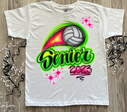 Senior 2023 Volleyball Airbrush Shirt