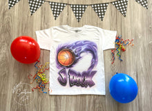 Load image into Gallery viewer, Flaming Basketball Airbrush Shirt
