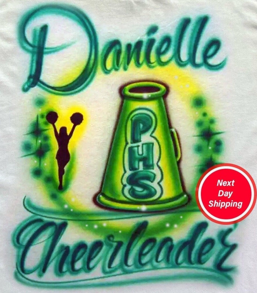 Cheerleading Megaphone Airbrush Shirt