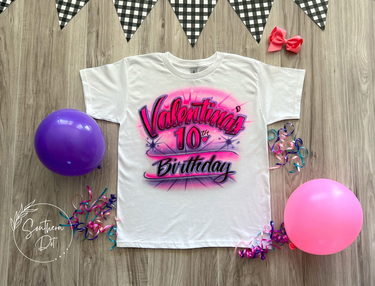 Flirty 30 Birthday Airbrush T Shirt