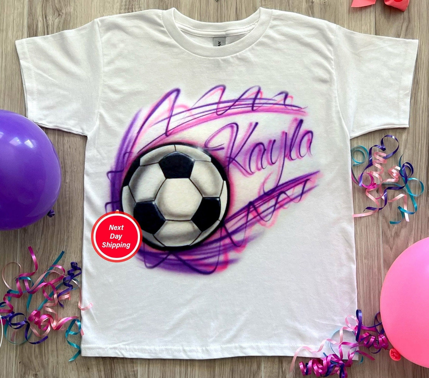 Personalized Soccer Gift Airbrush Shirt