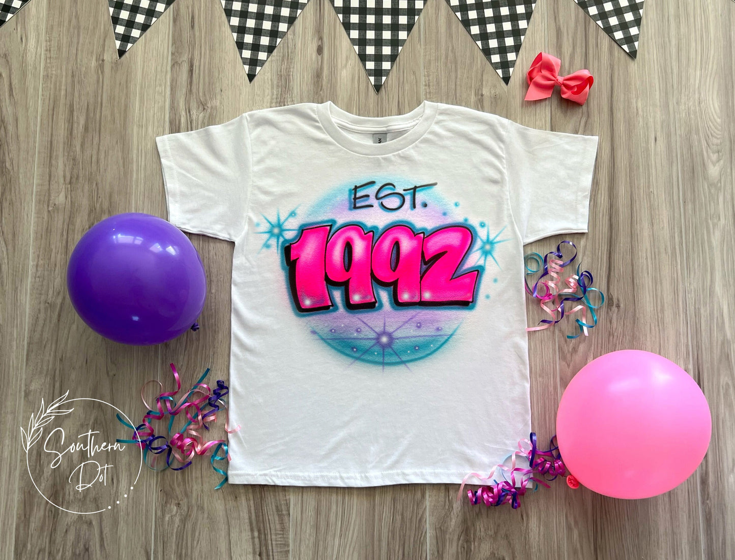 Y2K 2000s Baby T Shirt | Airbrush T Shirt | Spray Paint Shirt