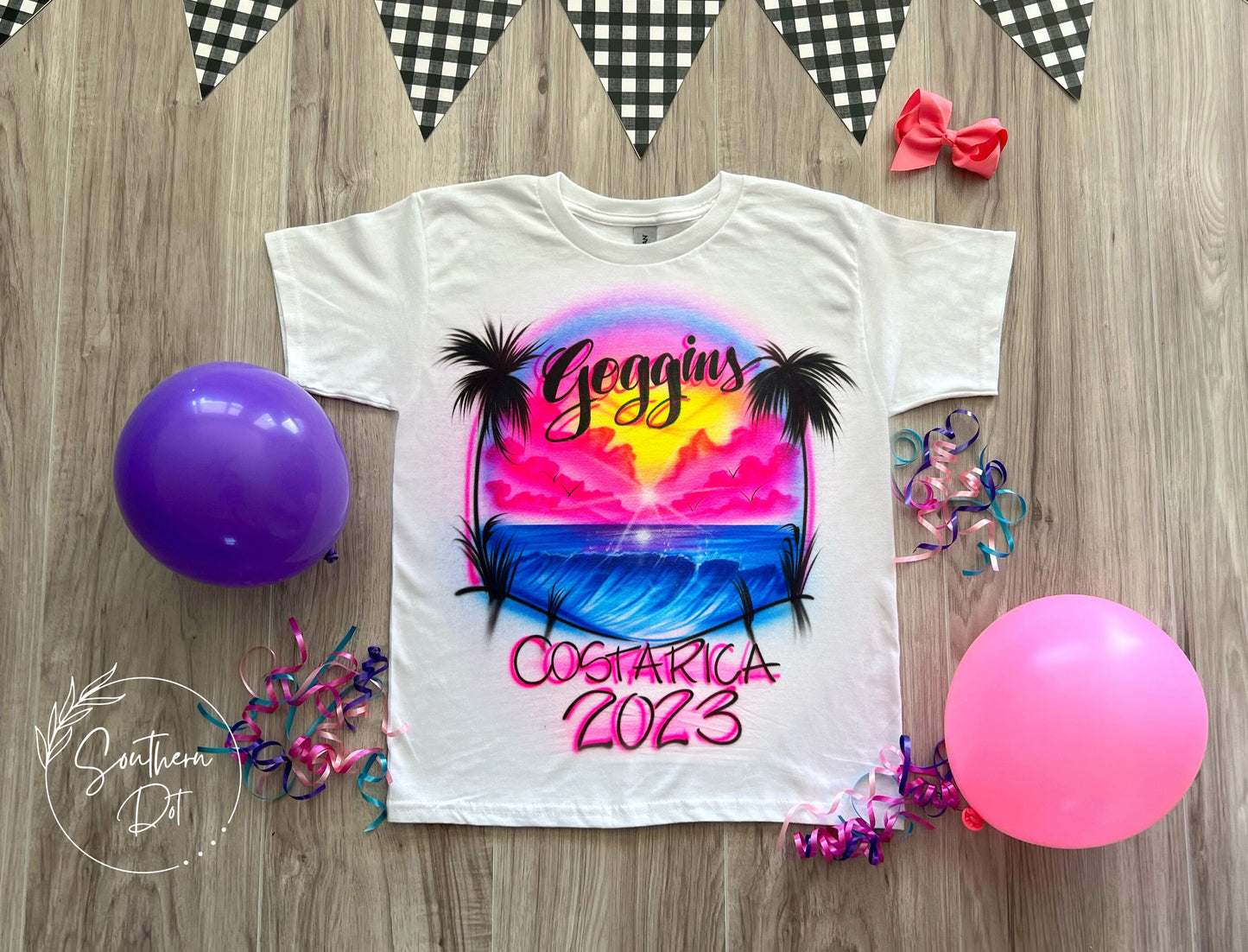 Florida Vacation Airbrush T Shirt | Family Vacation Shirts | Beach Vacation