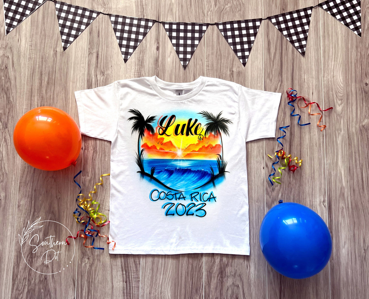 Florida Vacation Airbrush T Shirt | Family Vacation Shirts | Beach Vacation