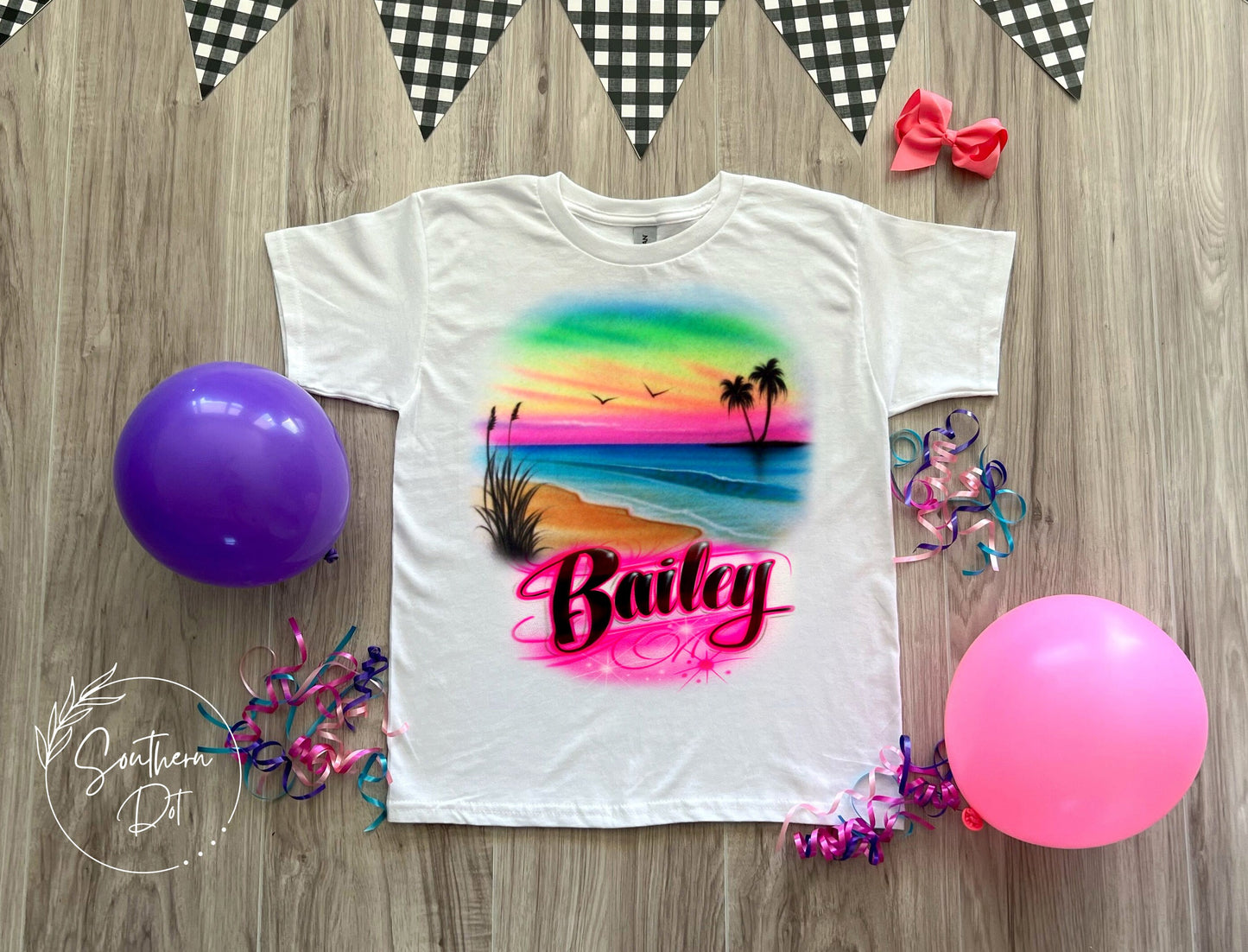 Florida Vacation Airbrush T Shirt | Family Vacation Shirts | Beach Vacation